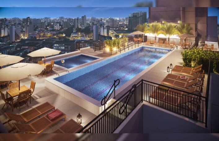 ÁREA DA PISCINA ADULTO E INFANTIL