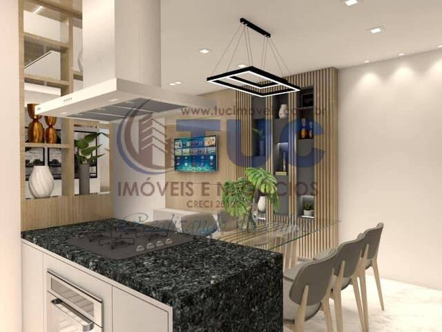 SALA INTEGRADA COM COZINHA AMERICANA